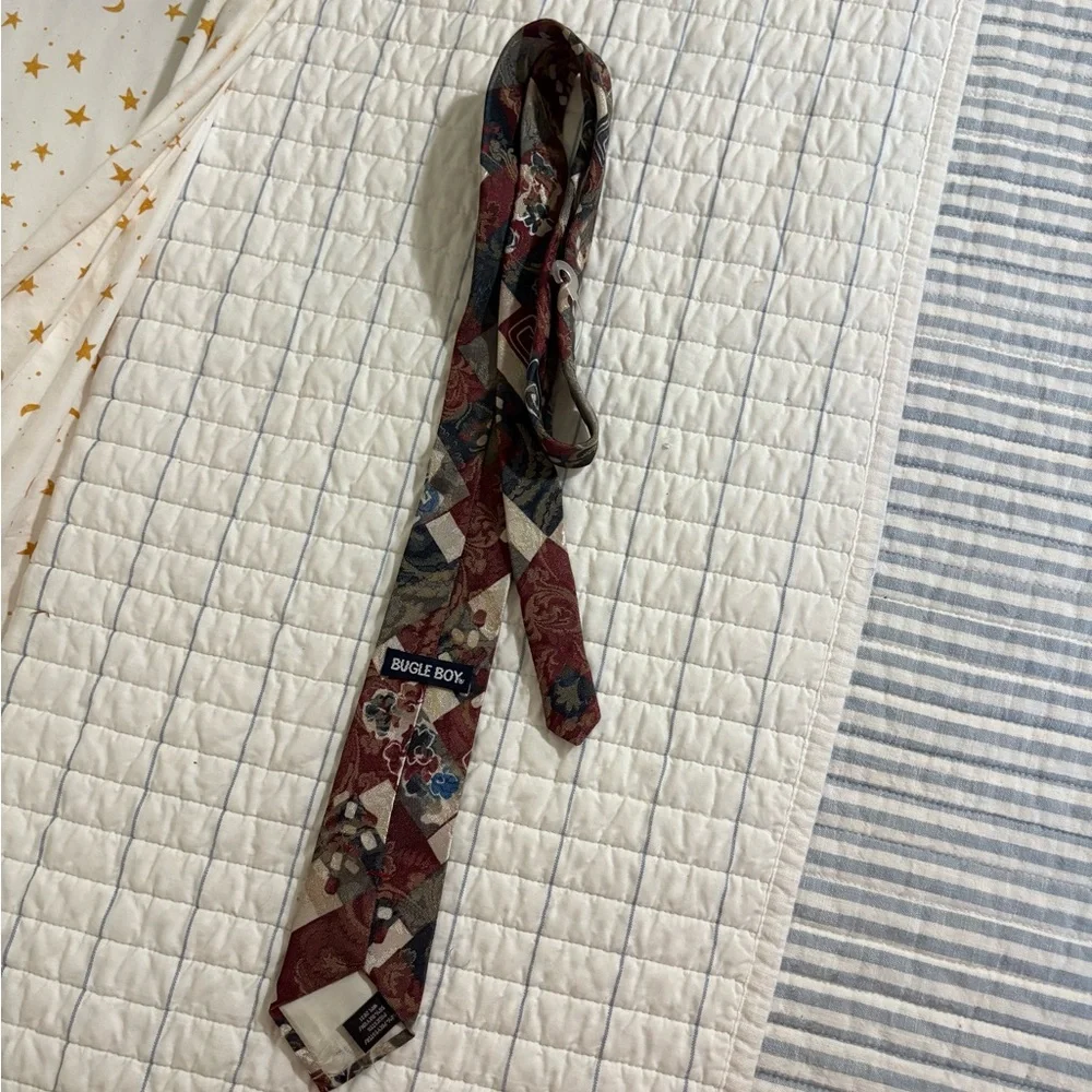 Bugle Boy Red and Blue Kids Tie